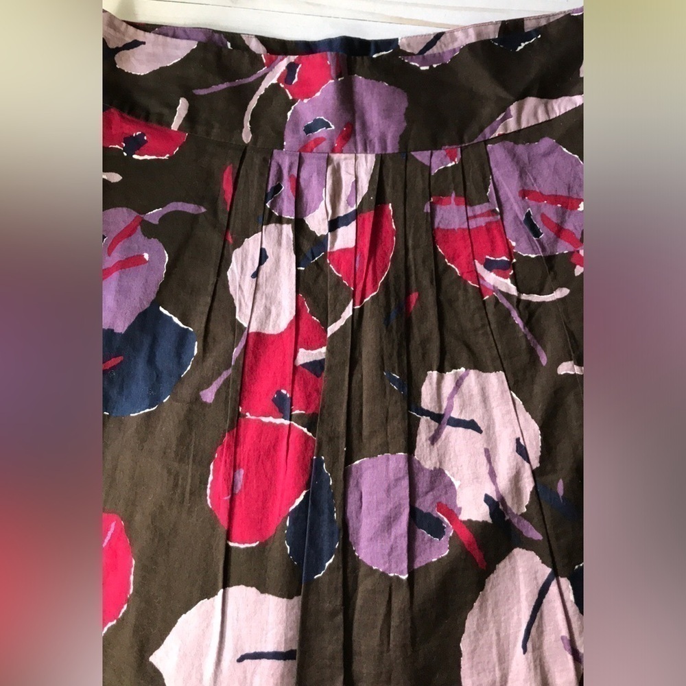 MOSSIMO A-line multi color cotton skirt Size 6 - Picture 3 of 9